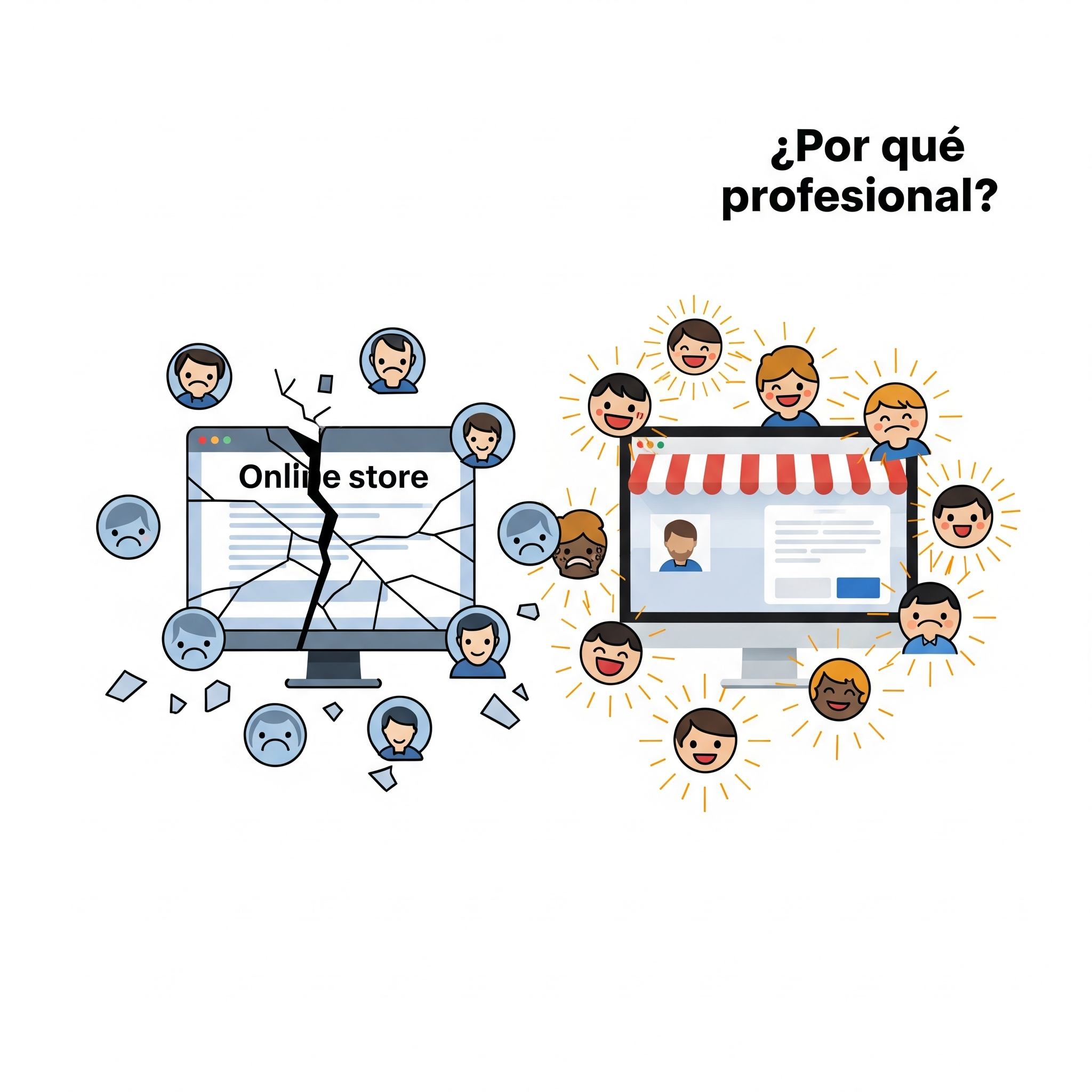 Diferencia Ecommerce Profesional vs Amateur